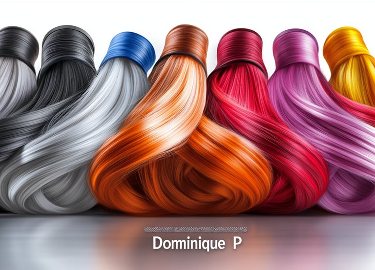 nuance de meche de differente couleurs stylisee 