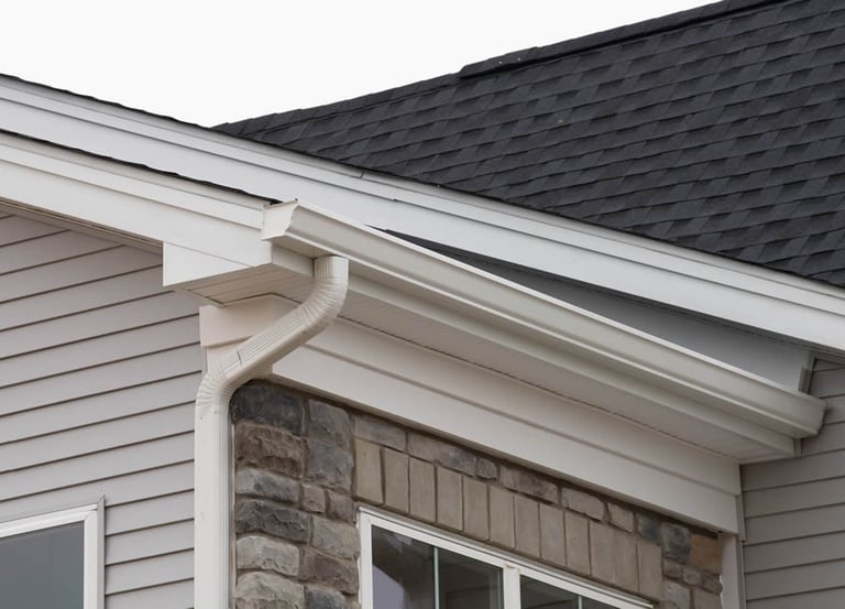 New gutters and soffit for Atlanta home