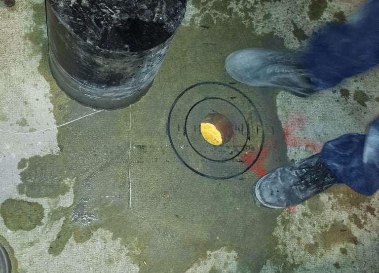 Counter sink cores are a specialty of Atlanta Concrete Coring