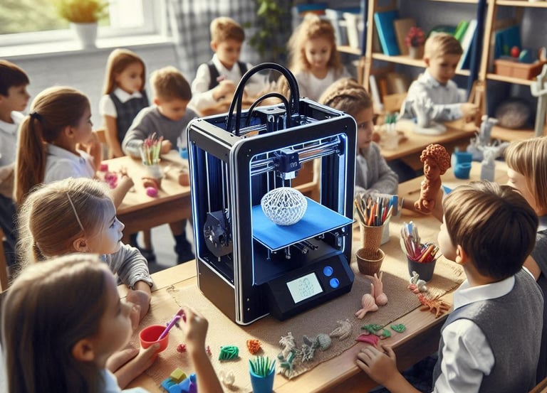 Taller de impresión 3D para colegios en Barcelona