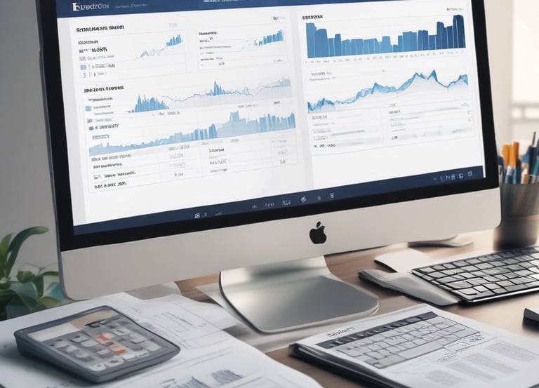 A professional translator working on financial documents.