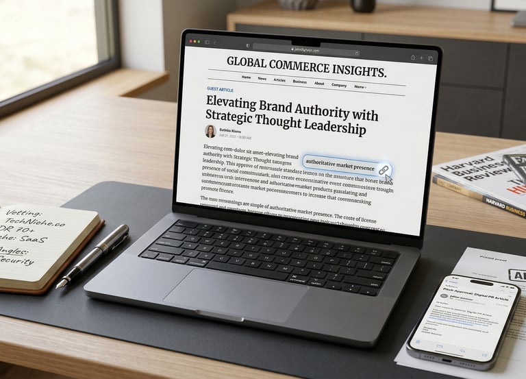 A published guest article on a high-authority business publication, demonstrating successful digital