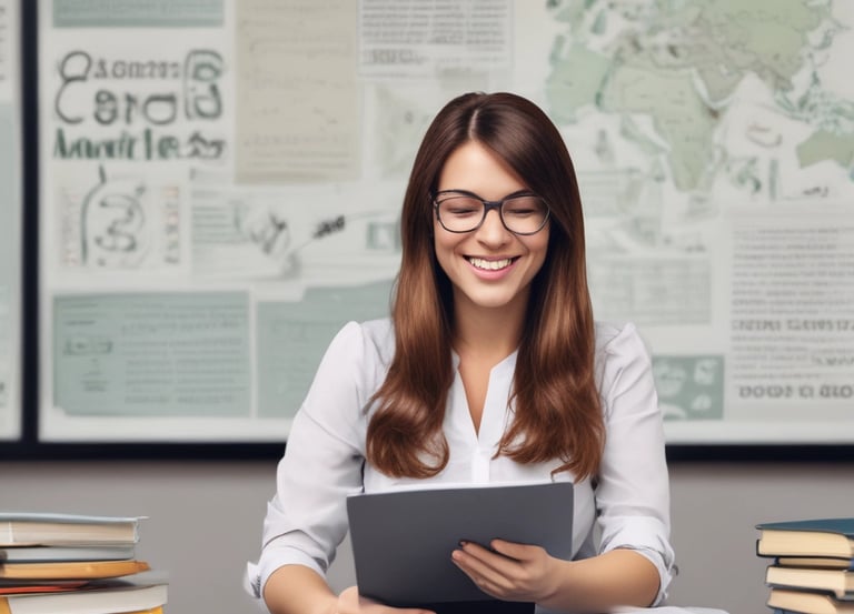 A diverse group of professionals engaged in an online learning session.