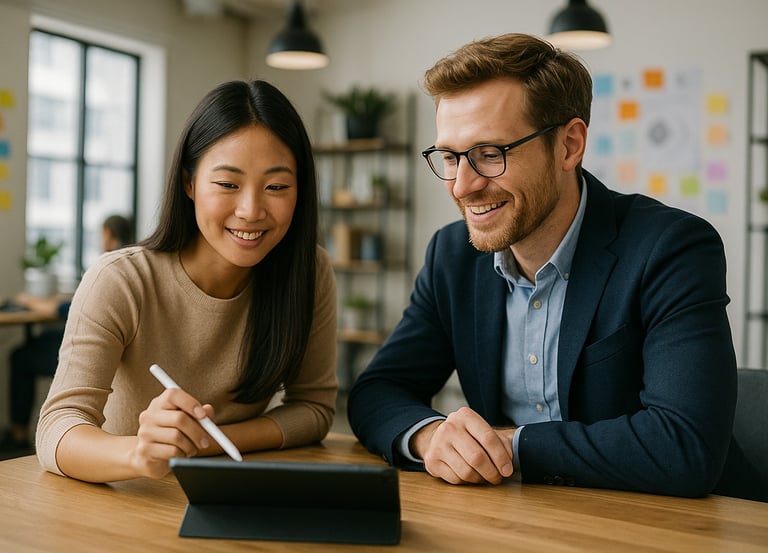 Consultant supporting management to navigate through crisis in a calm way