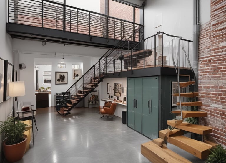 A friendly consultant reviewing ADU plans with a homeowner in a bright office.