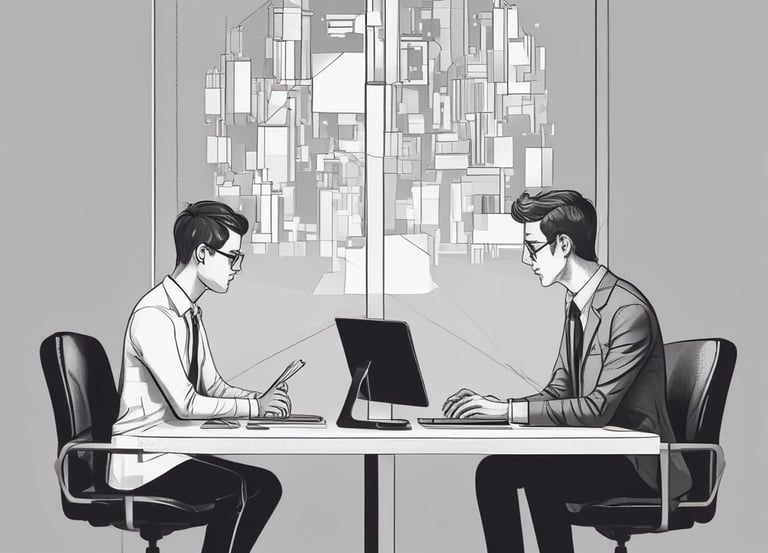 A creative team collaborating over marketing plans in a bright office.