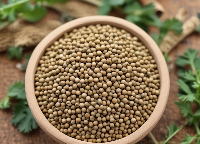 Close-up of vibrant turmeric, red chili, and coriander spices arranged in rustic bowls.