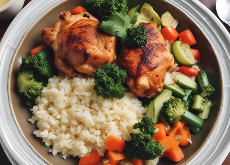 A vibrant spread of oriental dishes arranged on a wooden table.