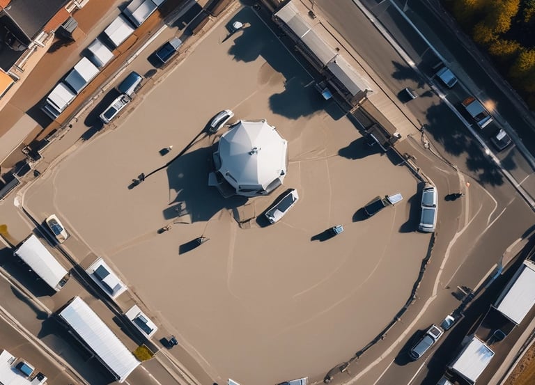A professional security guard monitoring surveillance cameras at night.