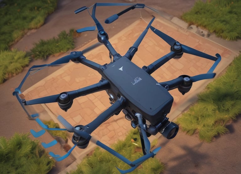 A vigilant security guard walking along a dimly lit perimeter fence under the night sky.