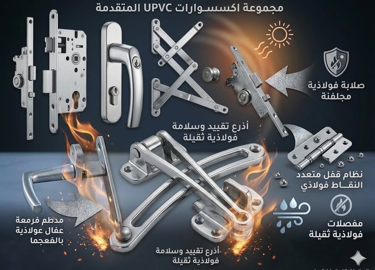 اكسسوارات فورناكس التركية الاصلية المستخدمة في مؤسسة العمّار UPVC