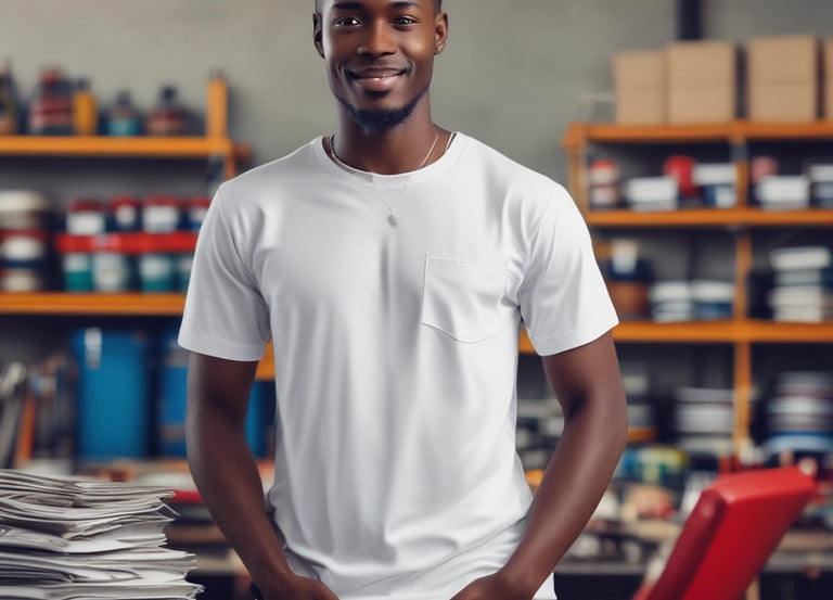 A sleek, modern workspace showing diverse African professionals collaborating over fintech software on laptops and tablets.