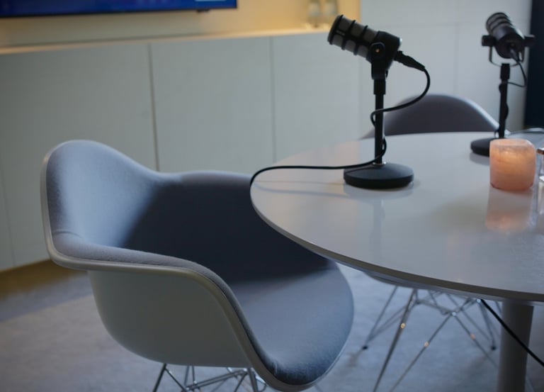 luxe inrichting op videopodcast op te nemen in Gelderland