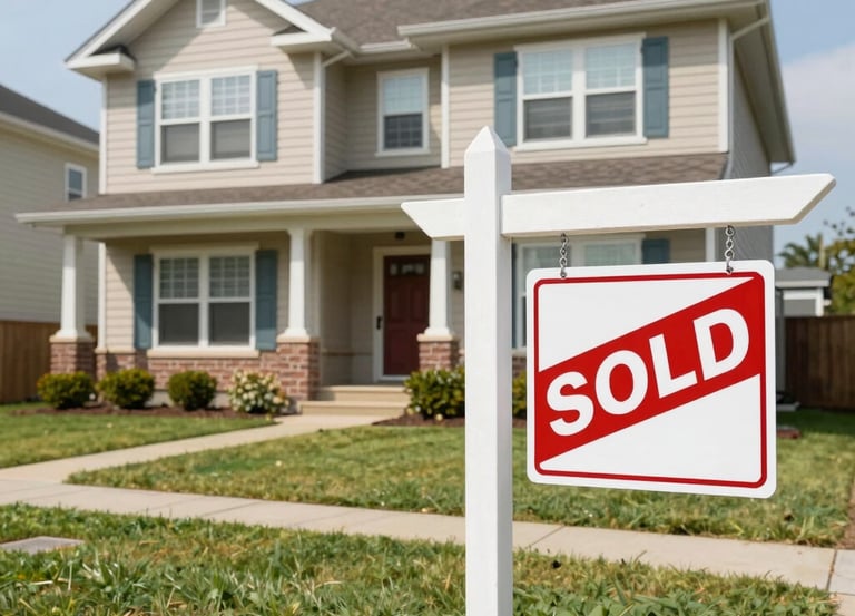 A friendly real estate broker showing a homeowner how to list their property online.