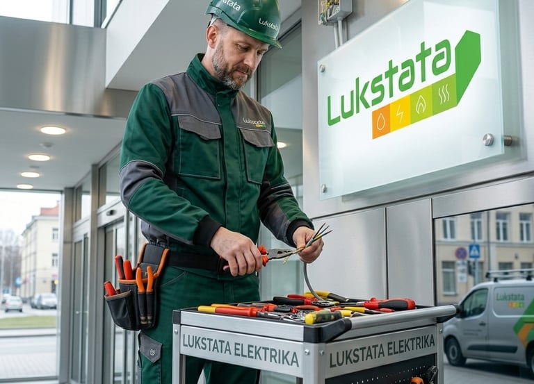 Lukstata elektros instaliacijos darbai