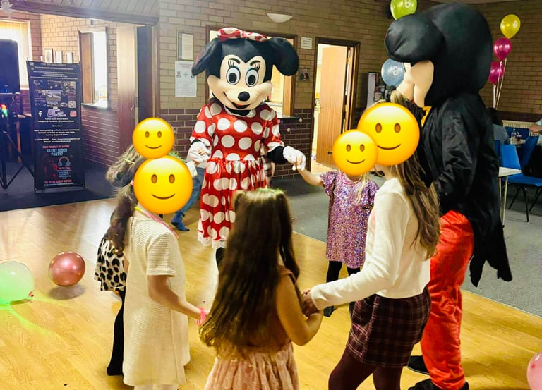 childrens party in kidderminster for a birthday party with a surprise mascot visit