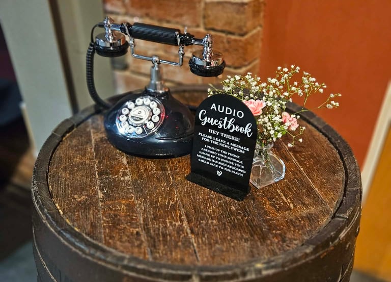 audio guestbook hired out in ludow shropshire 