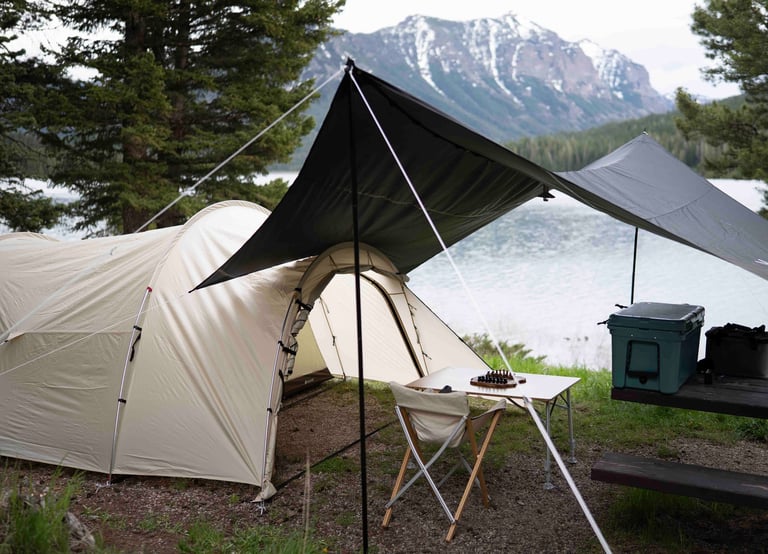 Wild Rover's Snow Peak Vault Tent For Rent With A DOD Tarp