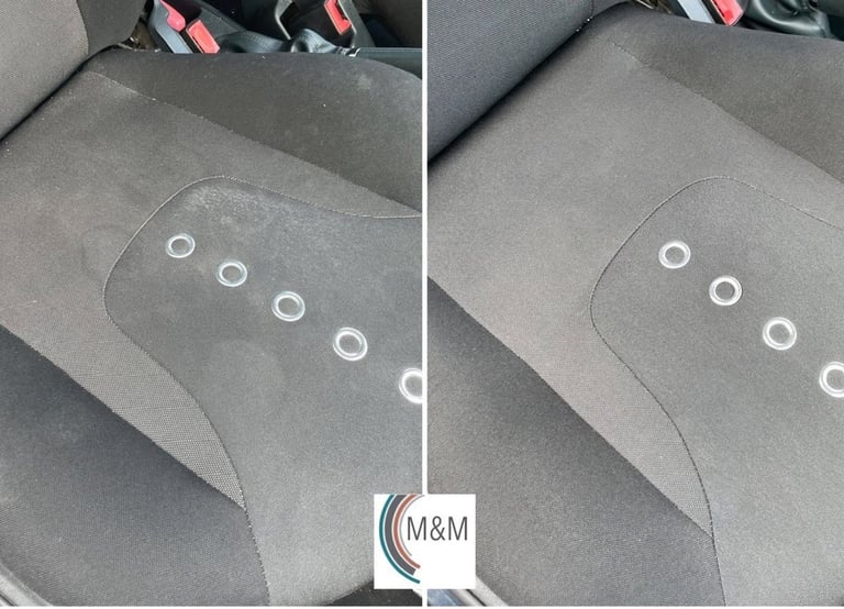 Assise de sièges de voiture avant après nettoyage en profondeur rouen M&M services Pro