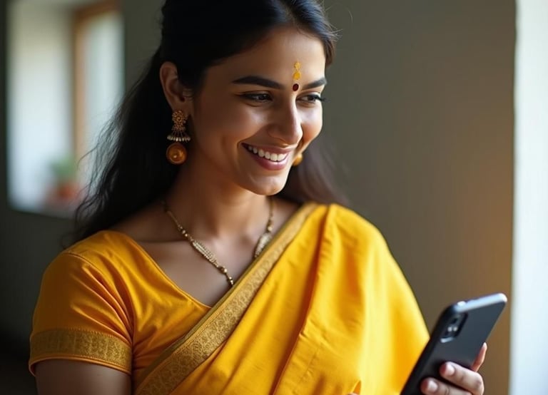 student learning sangeetham online
