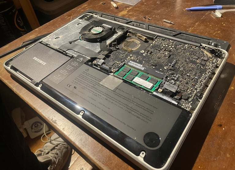 Dépoussiérage MacBook Pro