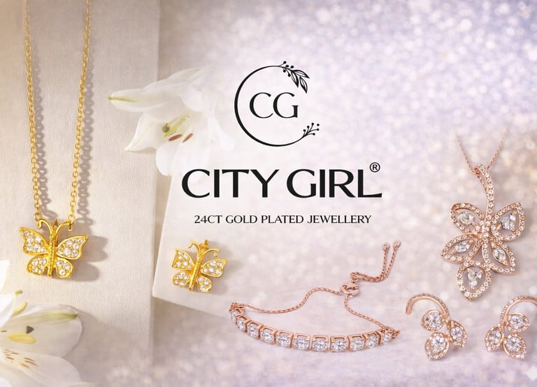 City Girl Jewellery Rhodium Plated Daily Wear