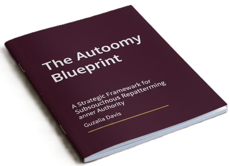 The Autonomy Blueprint book by Guzalia Davis on strategic subconscious repatterning and inner authority.