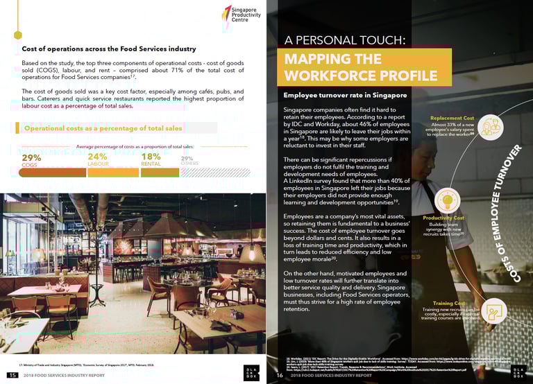 Productivity benchmarking report on food services industry