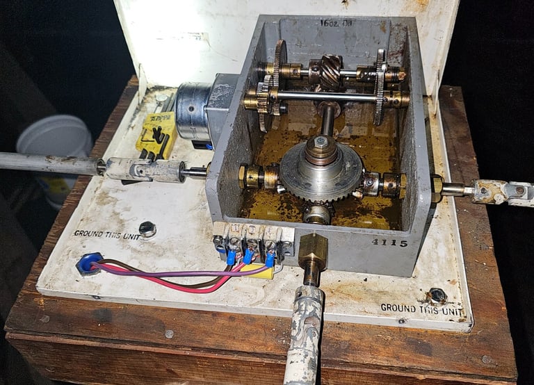 Very old 4-way tower clock movement