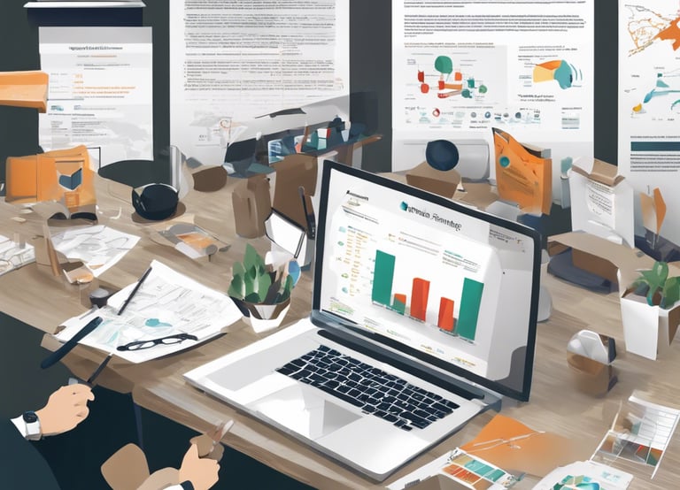 a man riding a skateboard down a street next to tall buildings