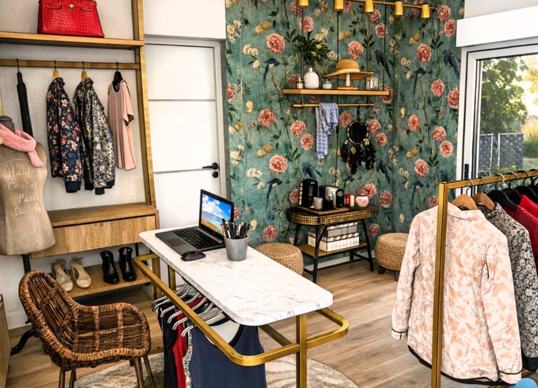 projection showroom vêtements