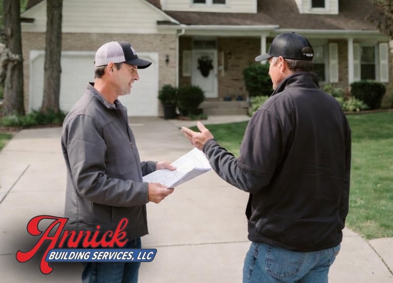 Deck Install Planning by Annick Building Services