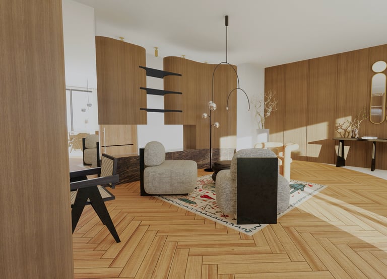 STUDIO GLAS - agencement & branding - projet Loft minimaliste