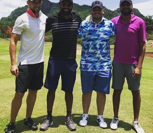 Guys on a golf holiday in Thailand curated by Francesco Luxury Travels Villas Weddings