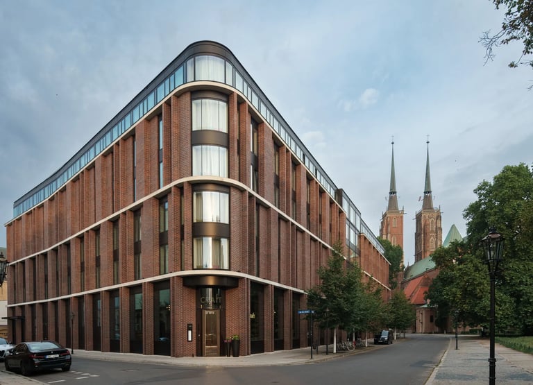 architektoniczne zdjęcie hotelu we Wrocławiu 