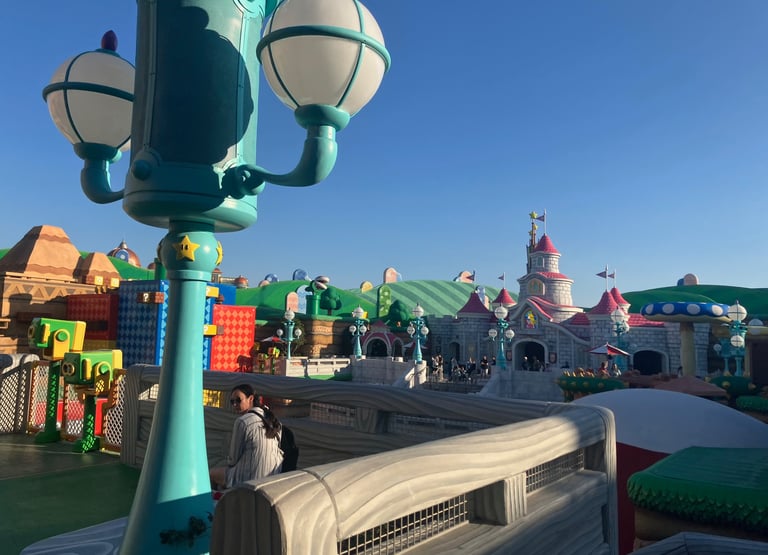 Super Nintendo World - The Castle Seems Far Off, but it's not