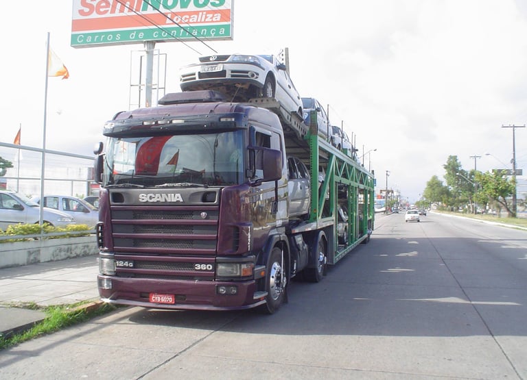 Transportadora de Veículos Confiavel, Carreta Cegonha com Seguro, Transporte de Veículos, Cegonheira