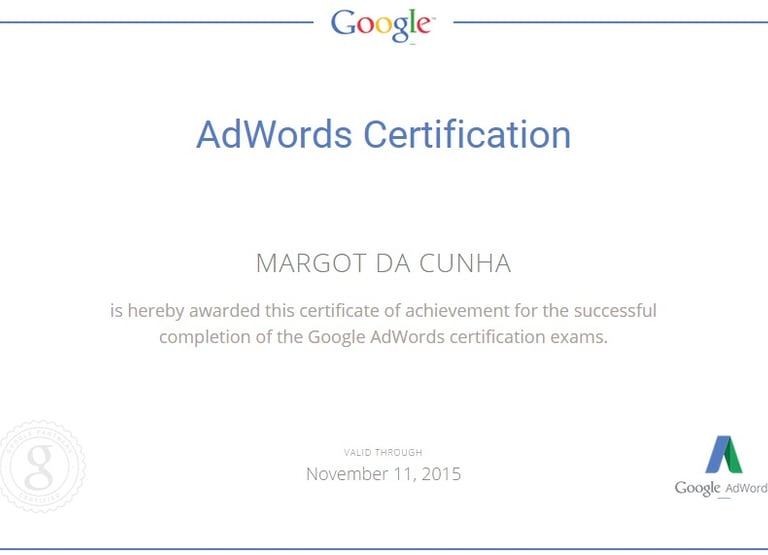 google certificate