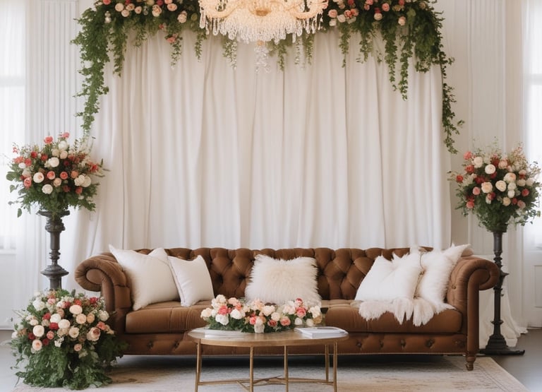 Chesterfield sofa; lounge; event rental furniture