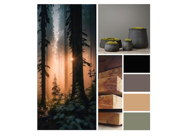Planche d'inspiration pour un appartement