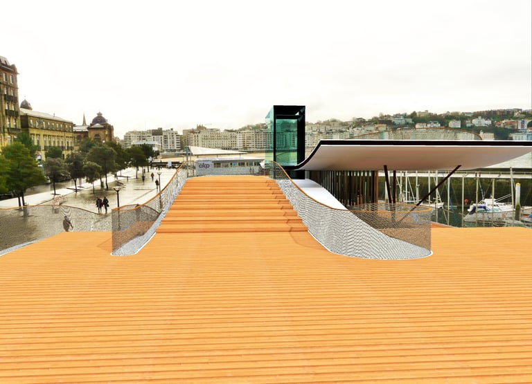 Proyecto Portaviones Puerto Donostia GURBAIN arquitectura