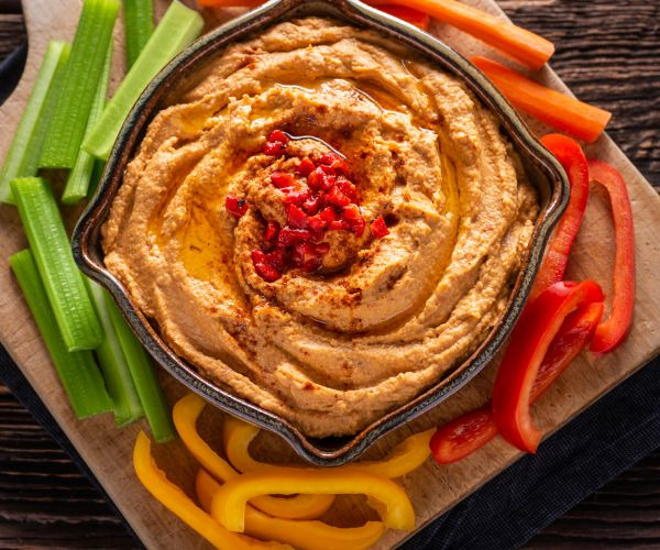 Roasted Red Pepper Hummus 