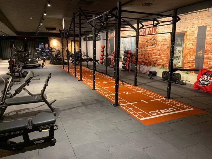 elegant fitness club floor layout design