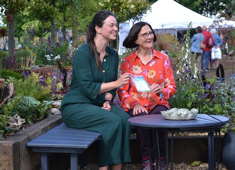 Frances Tophill and Carleen Osborne at Gardners' World live