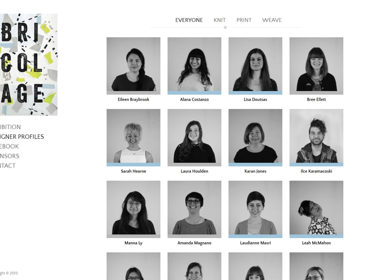 Designer Profiles - Bricolage