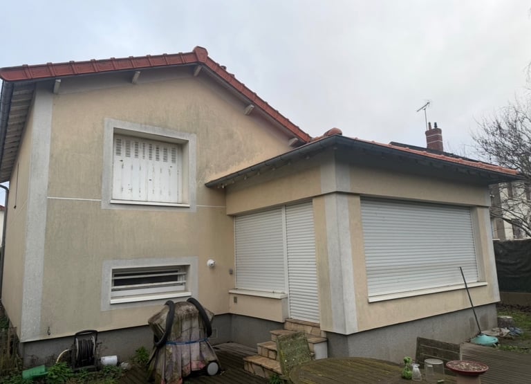 Avant après nettoyage façade