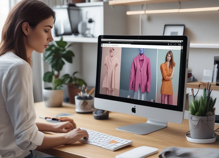 Close-up of digitally retouched lingerie displayed as if worn by an invisible model.