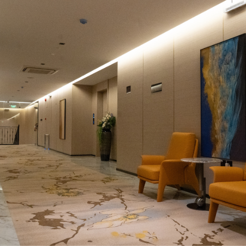 Hotel lounge area at Rosa Grand Granada Riyadh