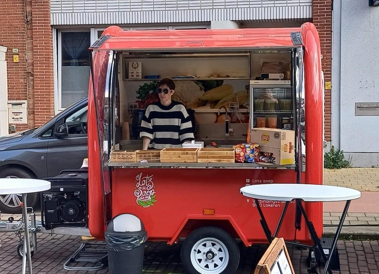 Lot's soep truck op een evenement