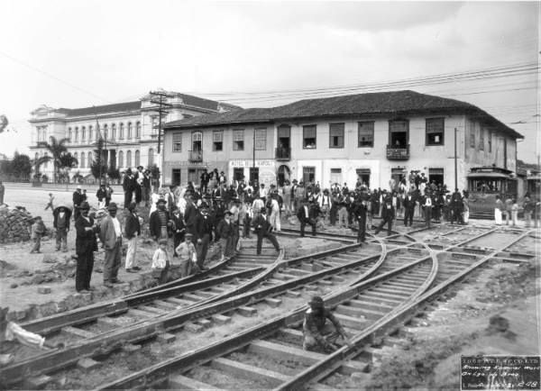 a antiga ferrovia do brás